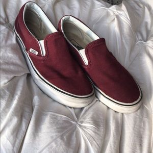 🌹Maroon used vans🌹